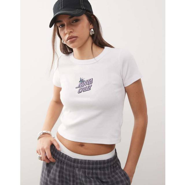 Santa Cruz - Women's Flutter Flash T-Shirt - T-shirt size 12, white