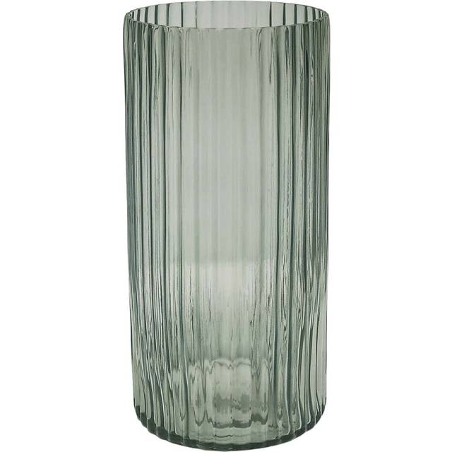 Ivyline Daphne Ribbed Vase Sage H38cm D19cm, Green