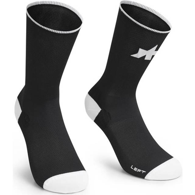 ASSOS RS Superleger Socks S11 Cykelstrumpor Storlek 39-42 Färg svart