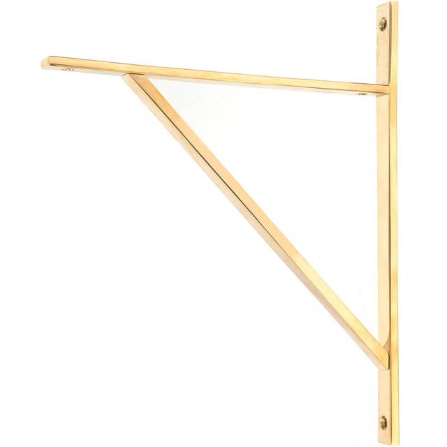 From The Anvil Polished Brass Chalfont Shelf Bracket (314Mm X 250Mm), Gold