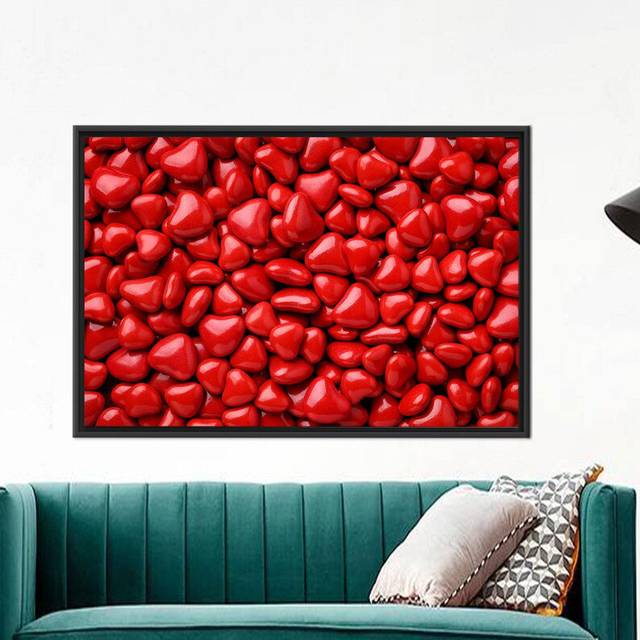 Print on Canvas - Black Floater Framed (40 cm H x 60 cm W)