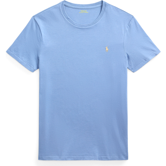 Custom Slim Fit Crew Neck T-Shirt - Light Blue