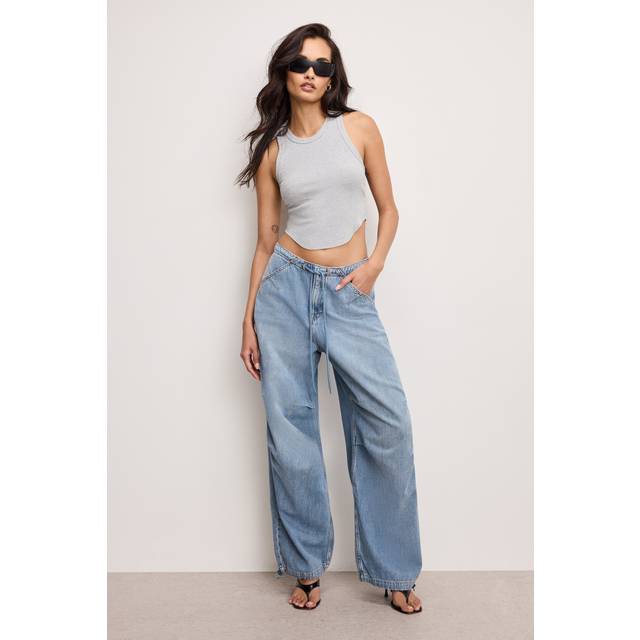 Good American Lite Parachute Jeans, Indigo794
