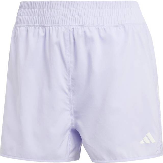 Adidas own the run womens running shorts purple 3 inch reflective jogging short