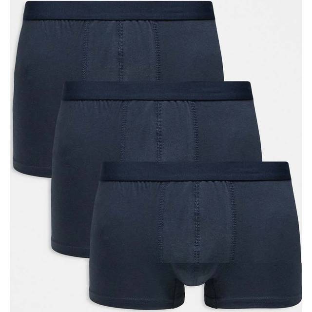 New Look Men's Pack of 3 Navy Jersey Boxers - M