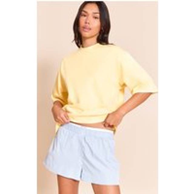 Lemon Oversized Boxy T Shirt, Lemon - 6