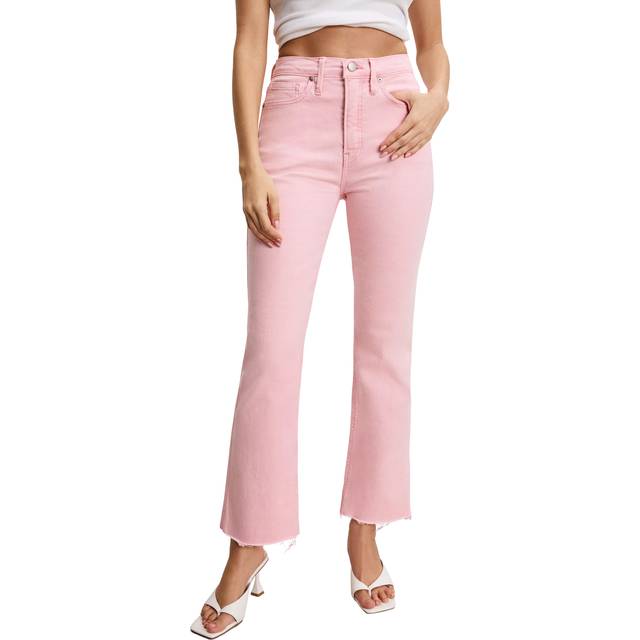 Good American Kick Flare Jeans, Flamingo003