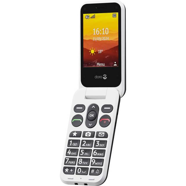 Doro Leva L20 7.11 cm (2.8") 132 g Black White Feature phone
