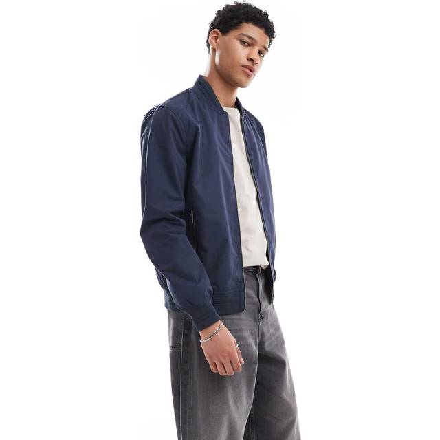 'Predict' Showerproof Classic Bomber Jacket - Navy - M