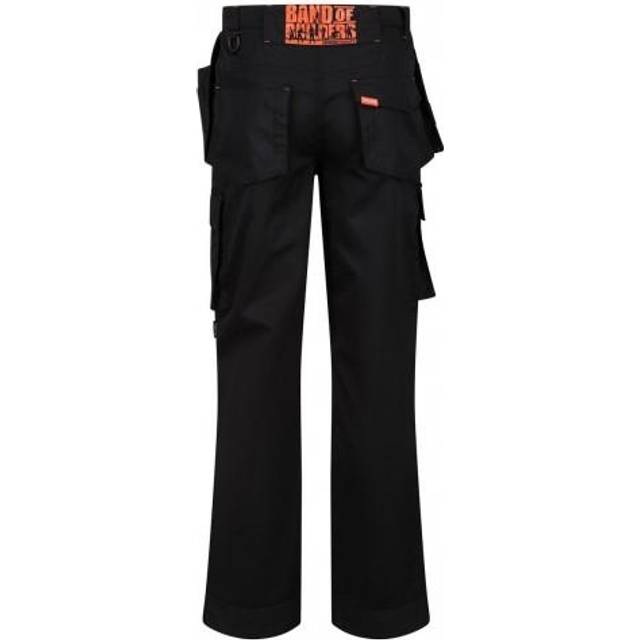 (30S, Black) Regatta Mens Band Of Builders Work Trousers