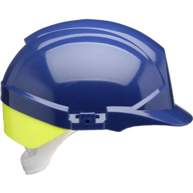 Reflex Safety Helmet Blue C/W Yellow Rear Flash Blue