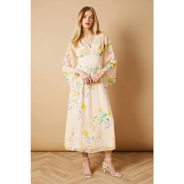 Oasis floral maxi dress womens daywear dresses