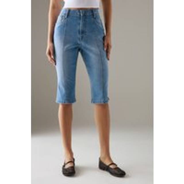 Womens Denim Capri - Grey - 16