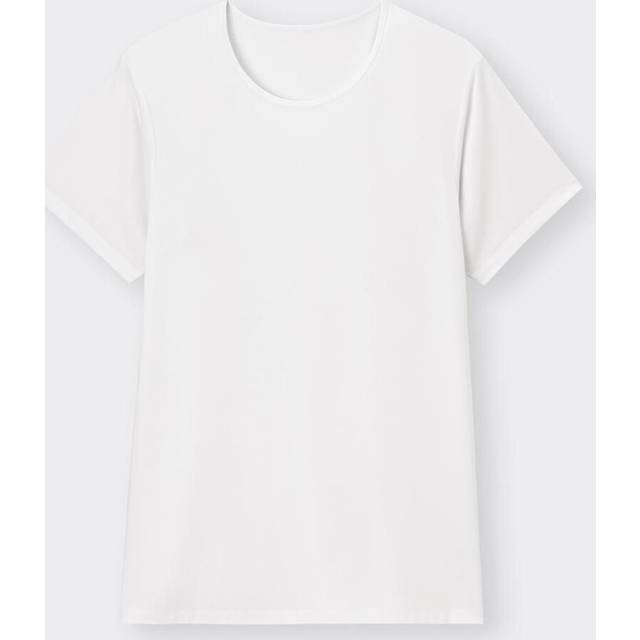 (02 LIGHT GRAY/M) Gu By Uniqlo Style Dry Crewneck Tee  Short Sleeve