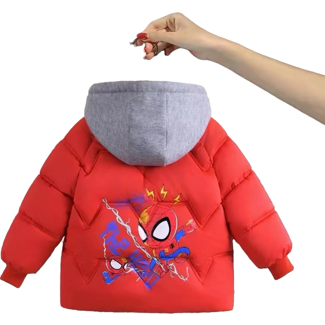 (Red, 6-7Years) Kids Boys' Coat Jacket Warm Winter Cartoon hooded