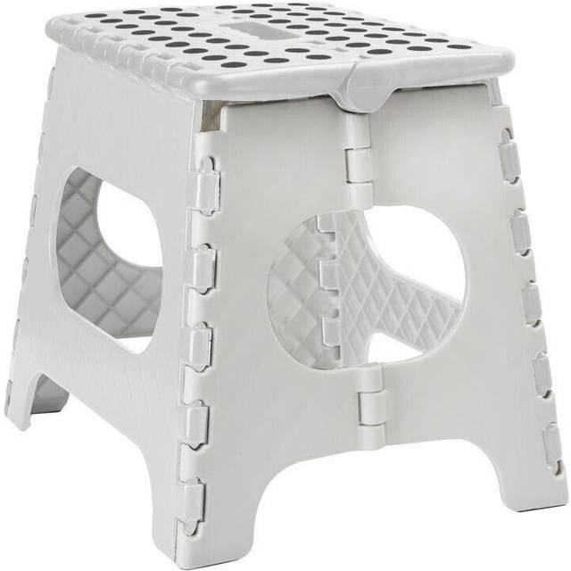 MantraRaj Folding Step Stool Lightweight Foldable Step Stool for Kids (White, Small) (0cm H)