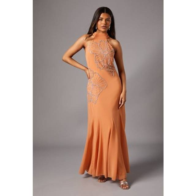 Coast apricot maxi dress womens occasion dresses