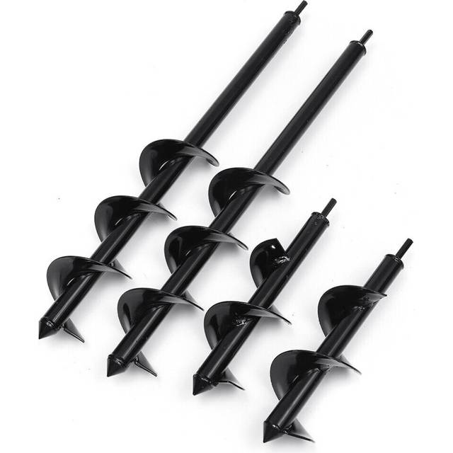 (60cm) 9x25/30/45/60cm Garden Auger Small Earth Planter Drill Bit Post Hole Digger Electric Drill