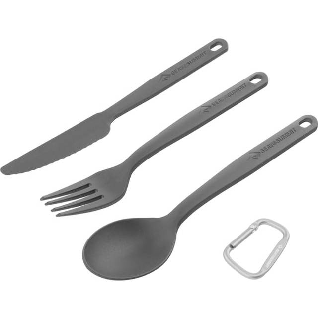 Sea to Summit Camp Cutlery Set - 3pc: Pacific Blue Colour: Pacific Blu