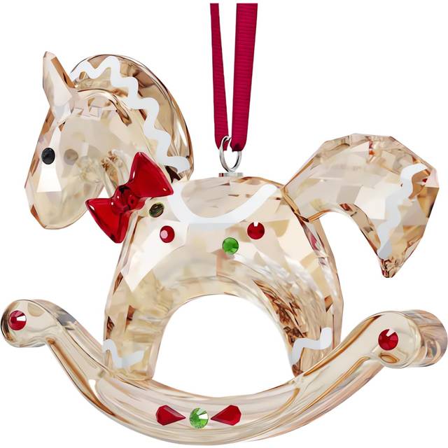 Swarovski Holiday Cheers Gingerbread Rocking Horse Ornament