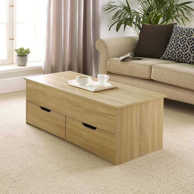 Bruges Lift Up Coffee Table - 4 Colours | Wowcher - White