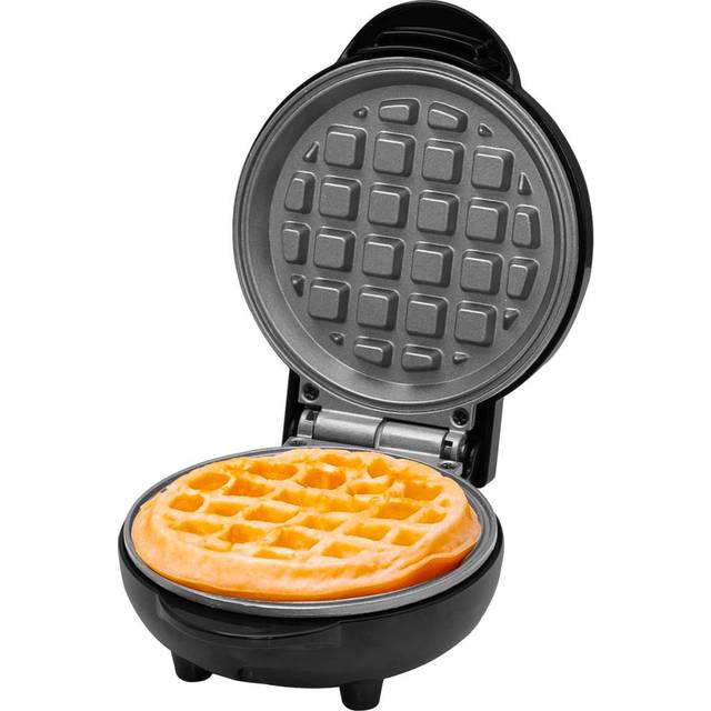 Innoteck Kitchen Pro DS-5506 Black Classic Waffle Pattern Mini Snack Maker 550W - 8.8 x 12.9 x 16.5cm