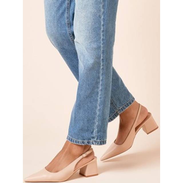 Dorothy perkins beige court shoes womens daywear heels