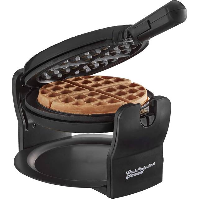 Cooks Professional Belgian Waffle Maker - Black, Black