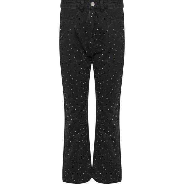 Pixiegirl Petite Black Studded Straight Leg Jeans 14 Pixiegirl | Petite Women's Straight Leg Jeans