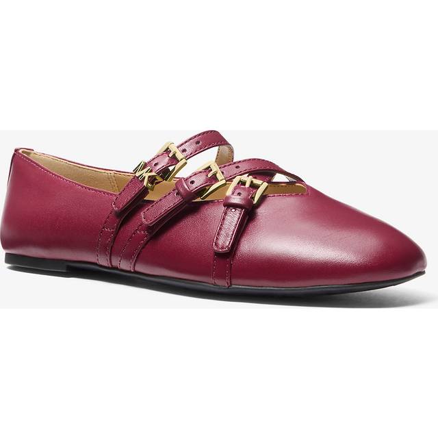 MK Indy Flex Leather Ballet Flat - Purple - Michael Kors - UK 8
