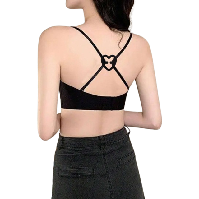 SHEIN 4pcs/Set Love Shaped Bra Strap Clip, Invisible Anti-Slip Bra Strap Buckle Body Care For Travel,Sport,Outdoor,Belt Christmas For Holiday Gift Giving