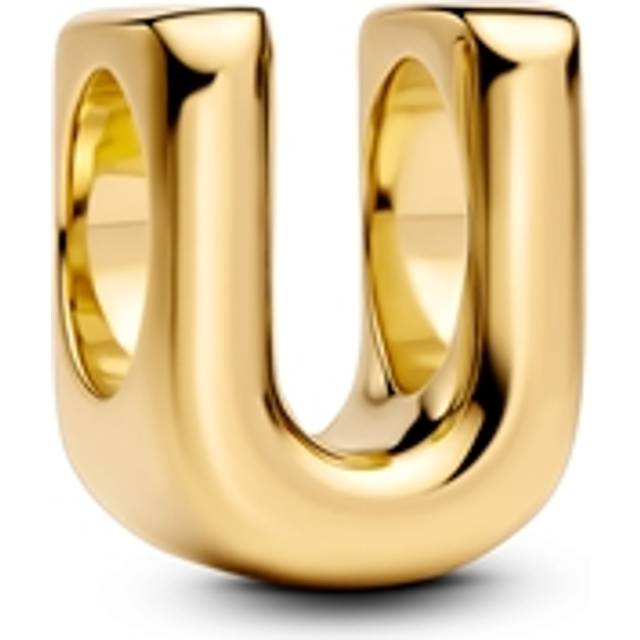 Pandora Gold Letter U Alphabet Charm
