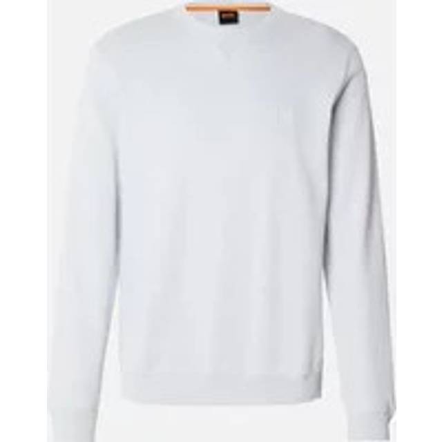 Men's BOSS Orange Westart Mens Crew Neck Sweatshirt With Logo Patch - Grey - Size: 38