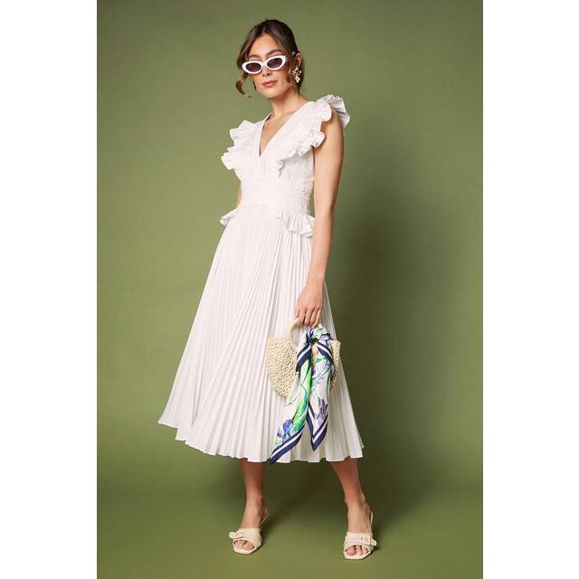 Coast White Midi Dress Womens Occasion Dresses