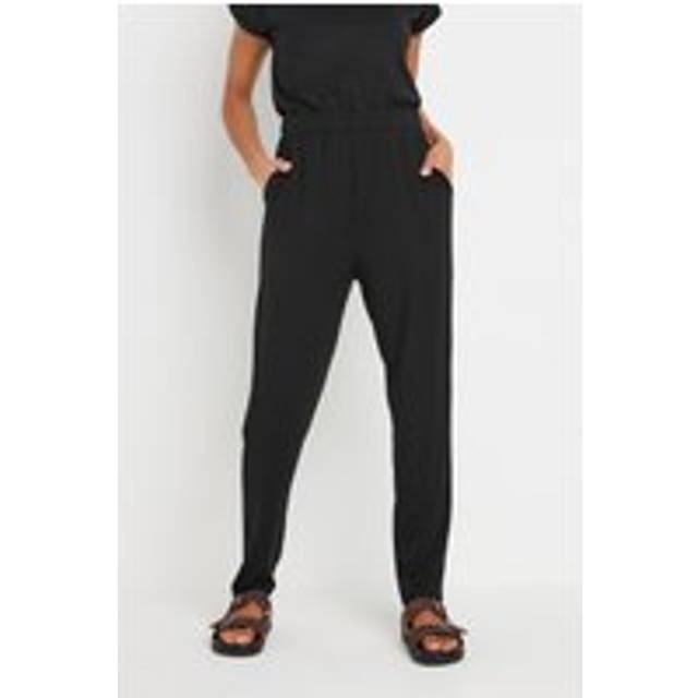 M&Co Black Elasticated Waist Hareem Trousers Regular > 10 M&Co Womens - Regular 10