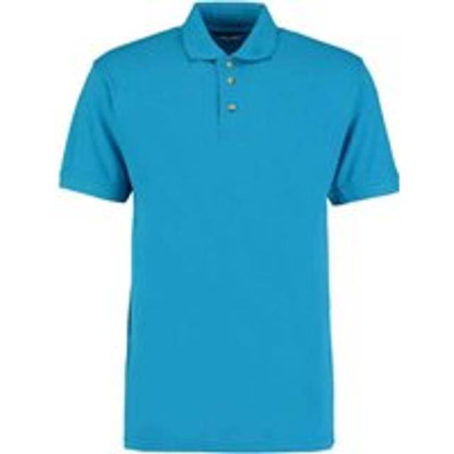 (XS, Turquoise) Kustom Kit Mens Workwear Heather Polo Shirt
