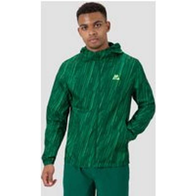 MONTIREX - Vigour Print Windbreaker - Green, Neon Green - L - Men's Light Jackets