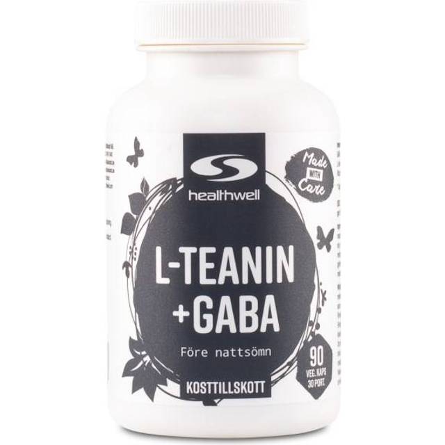 Healthwell L-Teanin + GABA, 90 kaps
