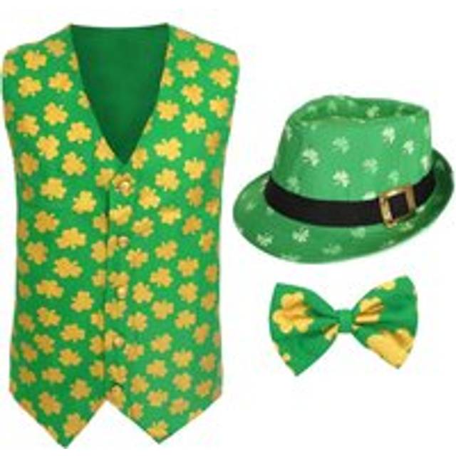 Irish Waistcoat and Bow Tie & Irish Trilby Hat - Medium