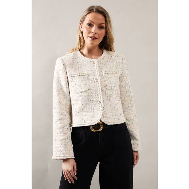 Wallis ivory casual jacket womens daywear jackets & coats