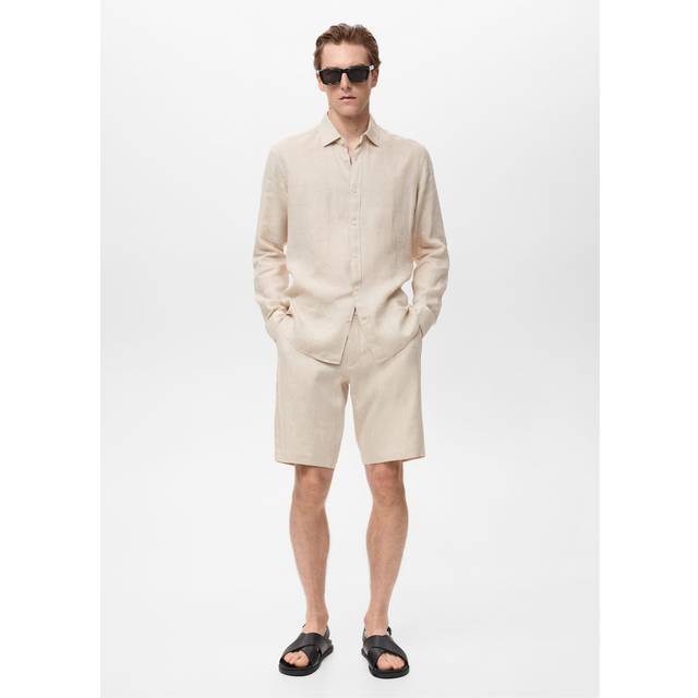 Mango Carp Linen Shorts