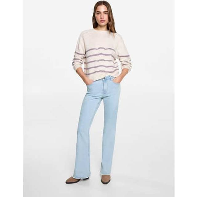 Frayed low-rise skinny jeans light blue - Teenage girl - XXS - MANGO TEEN - Light Blue