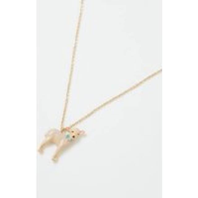 Womens Enamel Lamb Short Necklace - Metallics - One Size