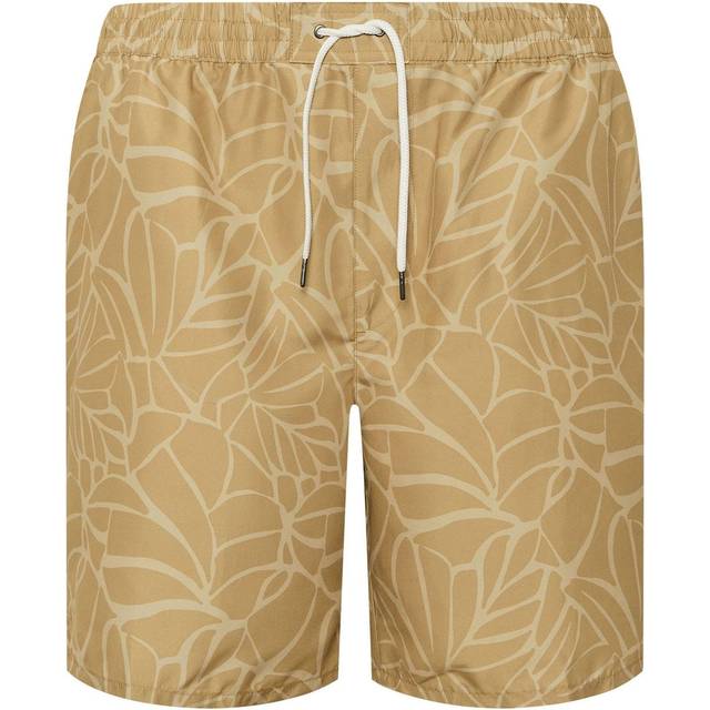 BadRhino Halle Abstract Swim Shorts, Brown, Size 1Xl, Men - 1XL