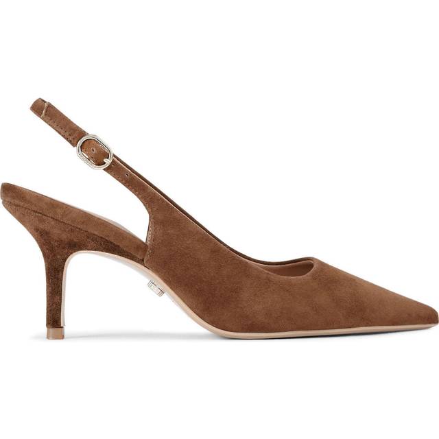 Carvela Spirited Suede Slingback Court Shoes, Brown