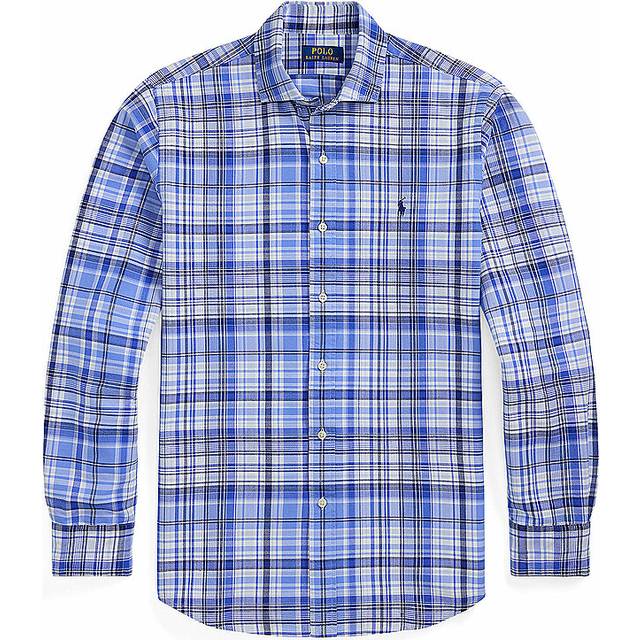 Chemise à carreaux - Bleu - L