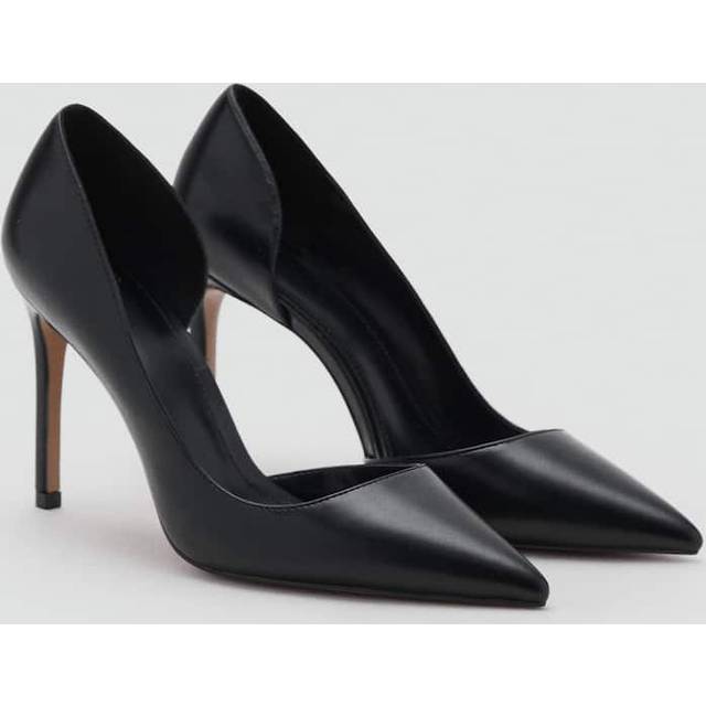 Asymmetrical heeled shoes black - Woman - 9 - MANGO - Black