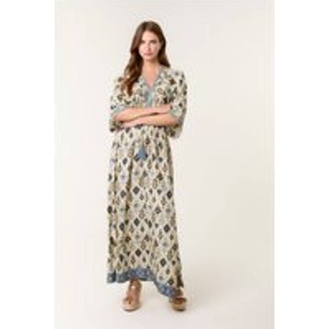 Blue Vanilla Multi Embellished Kimono Dress