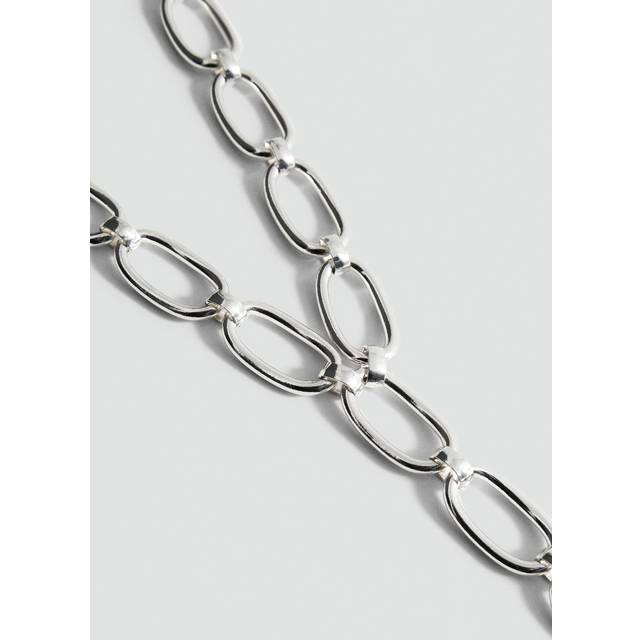 Lariat-design necklace silver - Woman - One size - MANGO - Silver - U