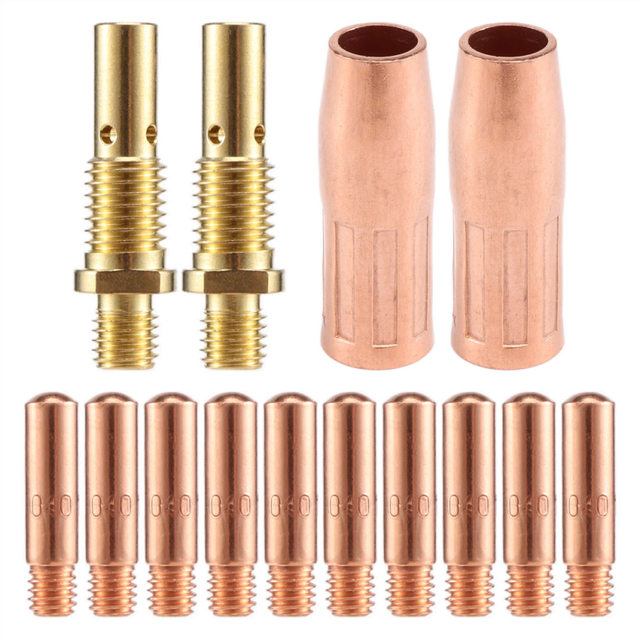 14Pcs Mig Welding Torch Accessories Kit for Mini /1 & Magnum 100L MIG Welder Nozzle Tip